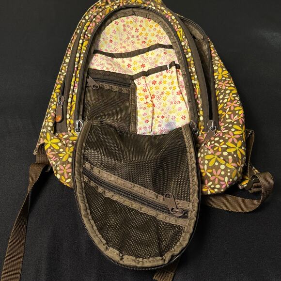 Green & Pink Floral Dakine Backpack - Picture 3 of 7